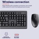 Kit Trust Primo tastatura standard, mouse wireless optic, rezoltie maxima 1200 DPI, negru