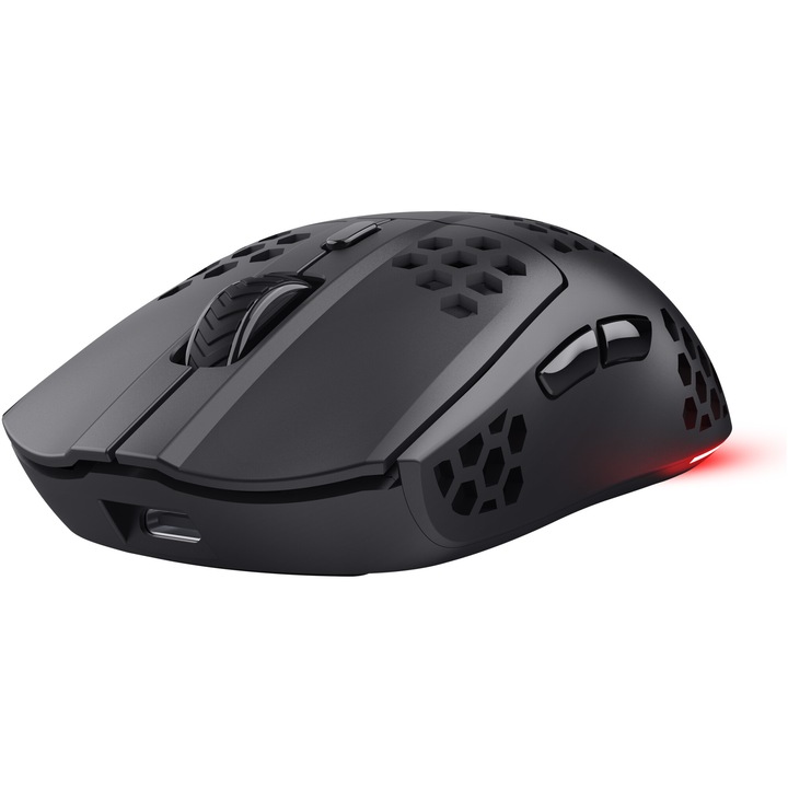 Безжична мишка Gaming Trust GXT929 HELOX, Ultralight 75g, 800-4800 DPI, черна