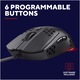 Trust GXT928 HELOX gaming egér, Ultrakönnyű, 200-6400 DPI, Fekete