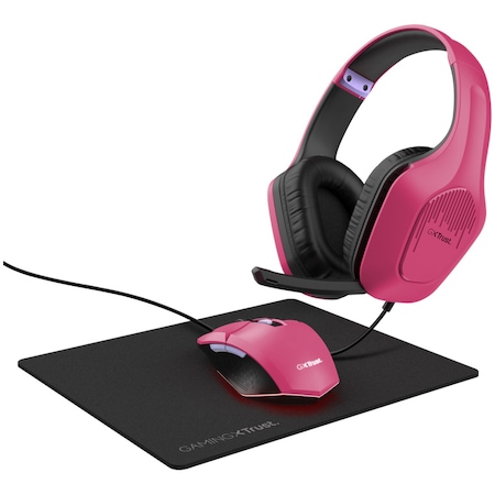 Kit Gaming 3 in 1 Trust GXT790 TRIDOX, casti cu drivere 50 mm, jack 3.5 ...