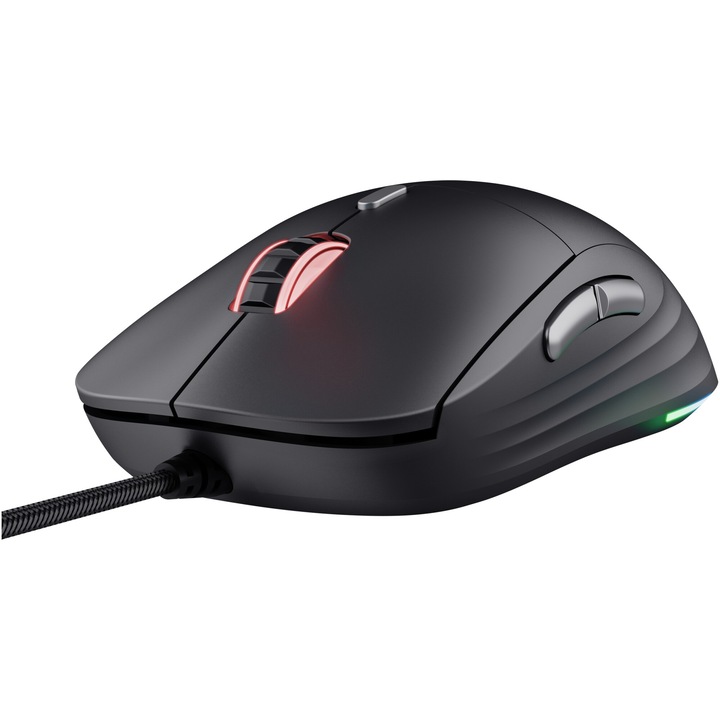 Mишка gaming Trust GXT925 REDEX II, 200-10 000 DPI, пълнa 3-зоновa RGB, черна