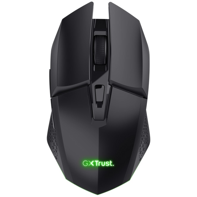 Mouse gaming wireless reincarcabil Trust Gaming GXT 110 Felox, timp de redare 80 de ore, 800-4800 DPI, iluminare LED multicolora, 6 butoane, mouse RGB, negru