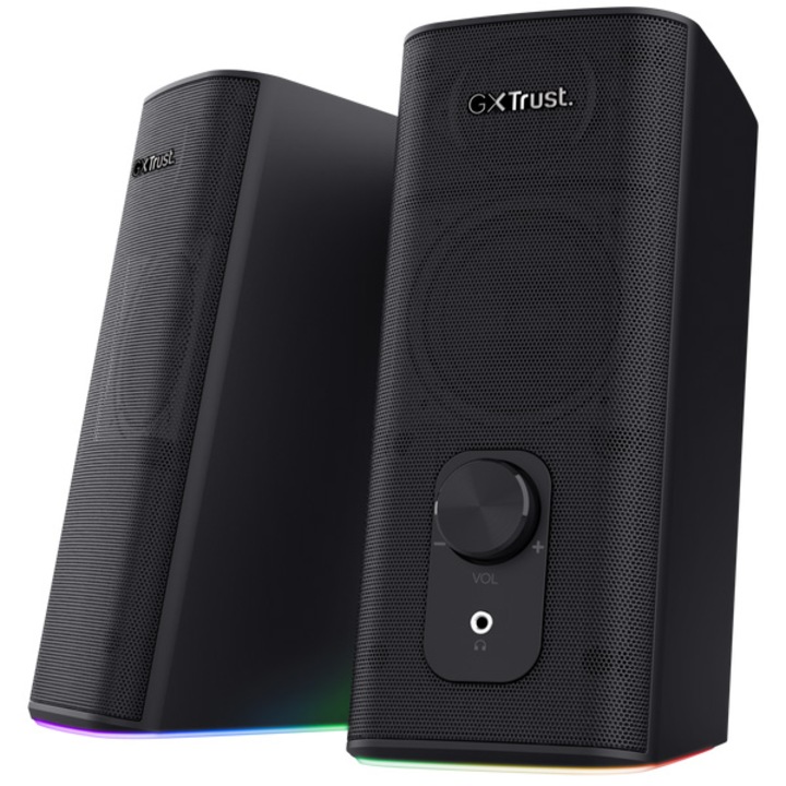 Тонколони gaming Stereo BT TrustGXT612 CETIC, 2.0, 18W(1OW RMS), рециклируем материал, черен