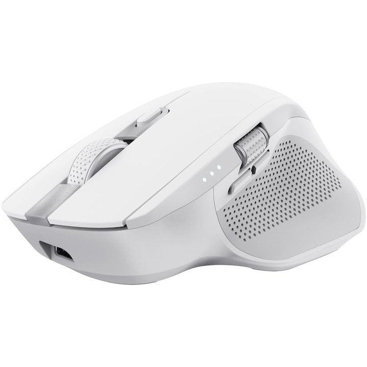 Безжична мишка Trust OZAA+, Multi-Device, тиха, компактна, Bluetooth + 2,4 GHz, 800-3200 DPI, бяла