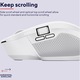 Безжична мишка Trust OZAA+, Multi-Device, тиха, компактна, Bluetooth + 2,4 GHz, 800-3200 DPI, бяла