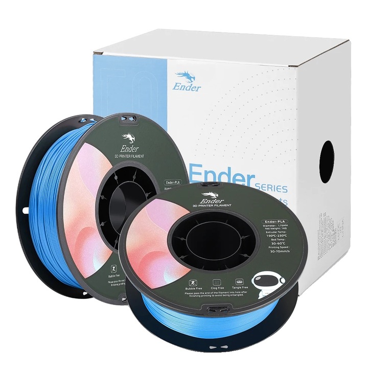 Filament 3D PLA, rezistenta inalta, 1.75mm, albastru