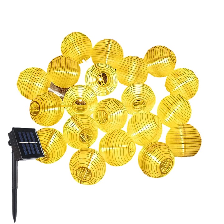 LED соларни фенери, Tovbmup, 20LED, 16,4 фута, водоустойчиви