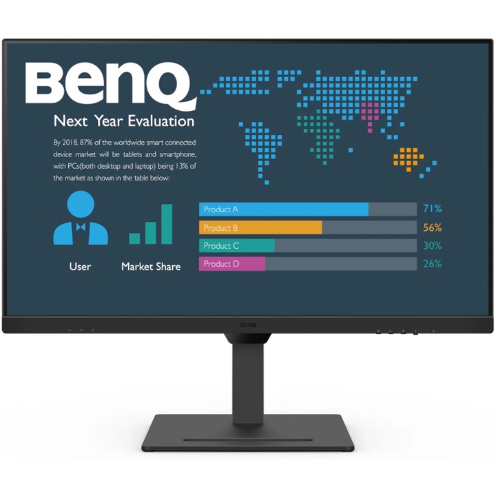 MONITOR BENQ BL3290QT 32" LED 2k, 75HZ, 5Ms, VESA, HDMI, fekete