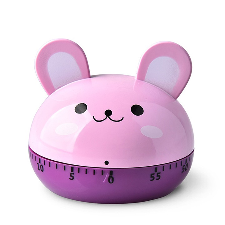 Temporizator de bucatarie, Model Animal, 7x6.5cm, Set 1 Bucata