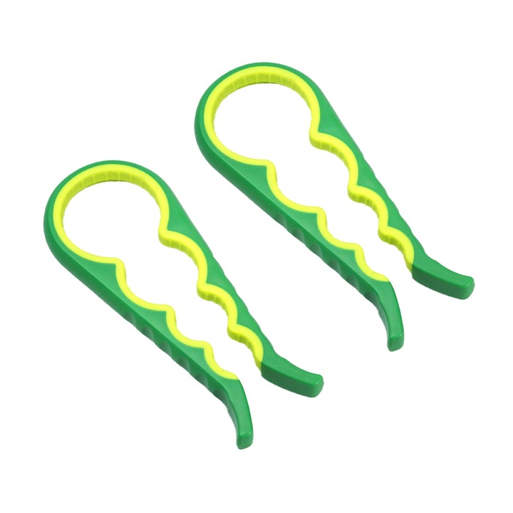 Jormftte konzervnyitó, 4 az 1-ben, ergonomikus kialakítás, csúszásmentes, zöld