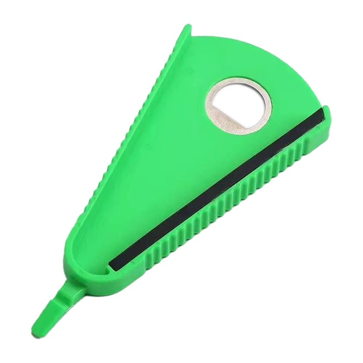 Tirbuson multifunctional, verde, 19.5x9cm, pentru deschiderea borcanelor, set pentru persoane cu dificultati.