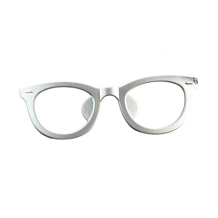 Napszemüveg sörnyitó, utazó mentális sörnyitó kulcstartó matt ezüst vintage stílusban