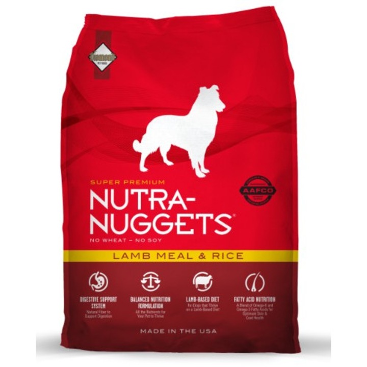 Hrana pentru caini, Nutra Nuggets, Miel,15 kg