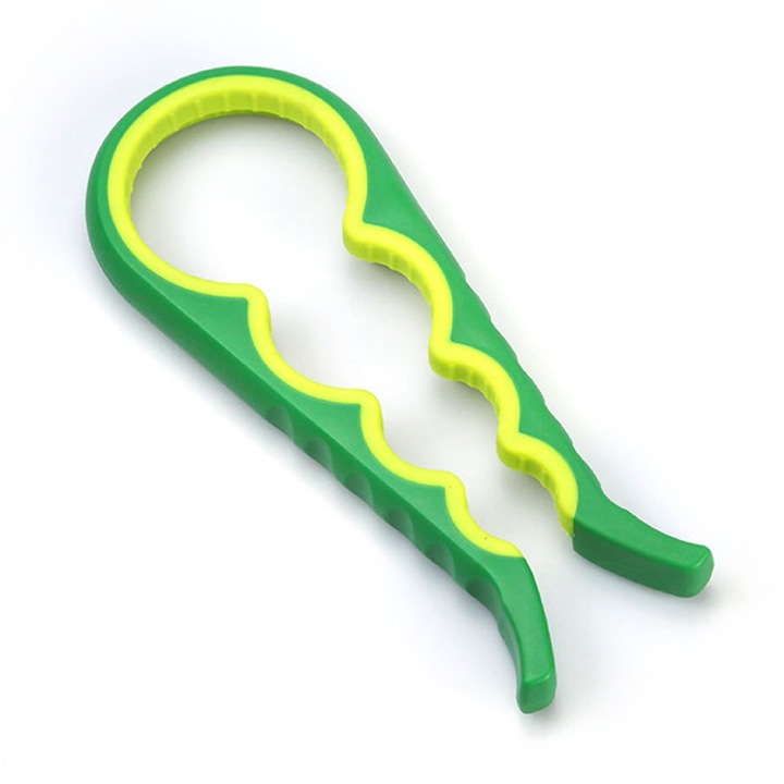 Jormftte konzervnyitó, ergonomikus, könnyen használható, zöld