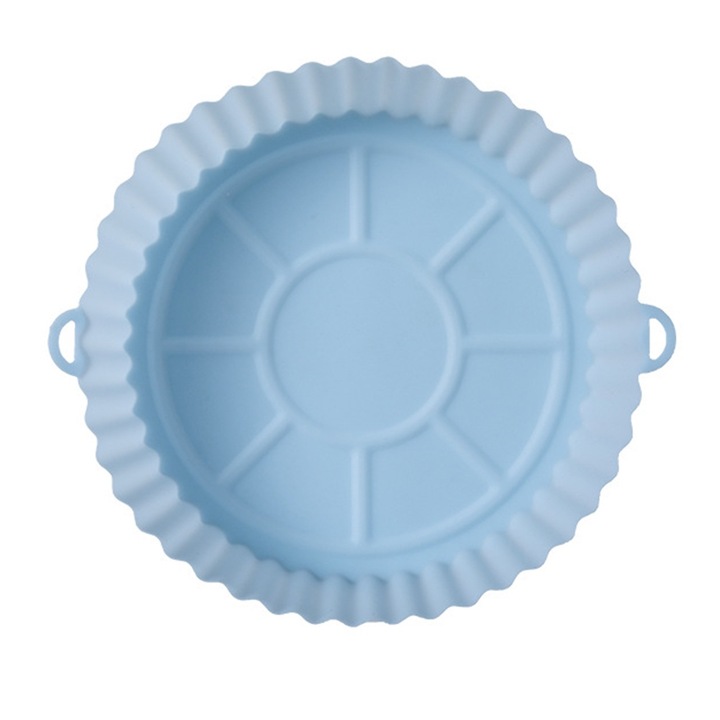 Vas silicon pentru friteuza QttvbTna, reutilizabil, design practic, albastru