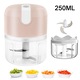 Tocator electric mini pentru legume, QttvbTna, 250ml, roz, 8.3x13cm
