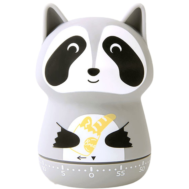 Konyhai időzítő, QttvbTna, mechanikus, 60 perc, többszínű