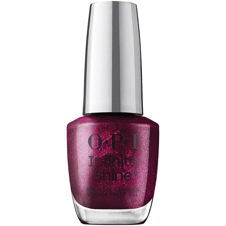 Lac de unghii cu efect de gel OPI Infinite Shine, Vamp Champ, 15 ml