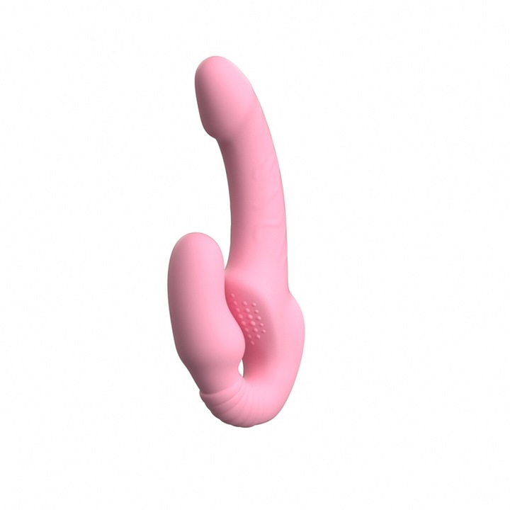 Vibrátor a klitoriszhoz és a G-pont stimulációhoz, 10 rezgési frekvencia, távirányító, rózsaszín