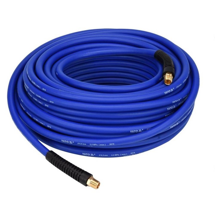 Furtun de aer comprimat hibrid Yato 6.5 mm x 30 m prindere 1/4"