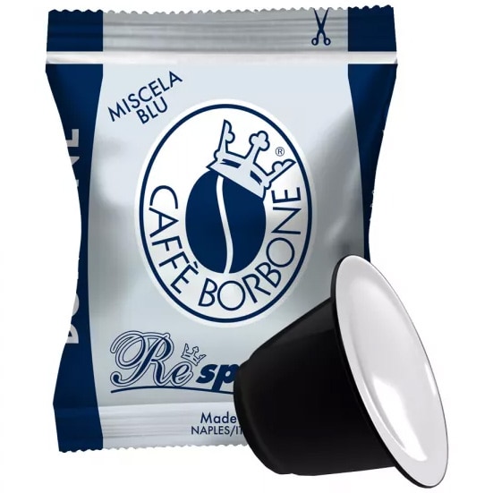 Cafea capsule, Borbone Respresso Blu, compatibile Nespresso, 50 buc, 250 g