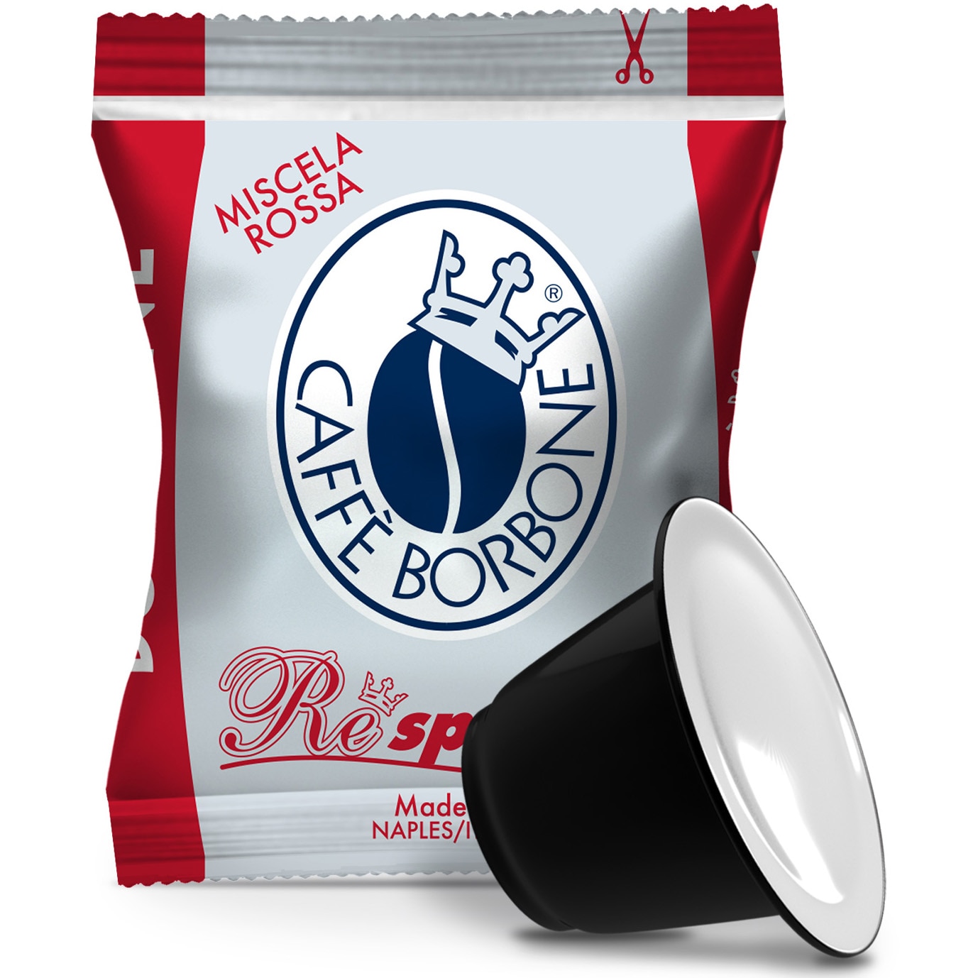 Cafea capsule, Borbone Respresso Red, compatibile Nespresso, 50 buc, 250 g
