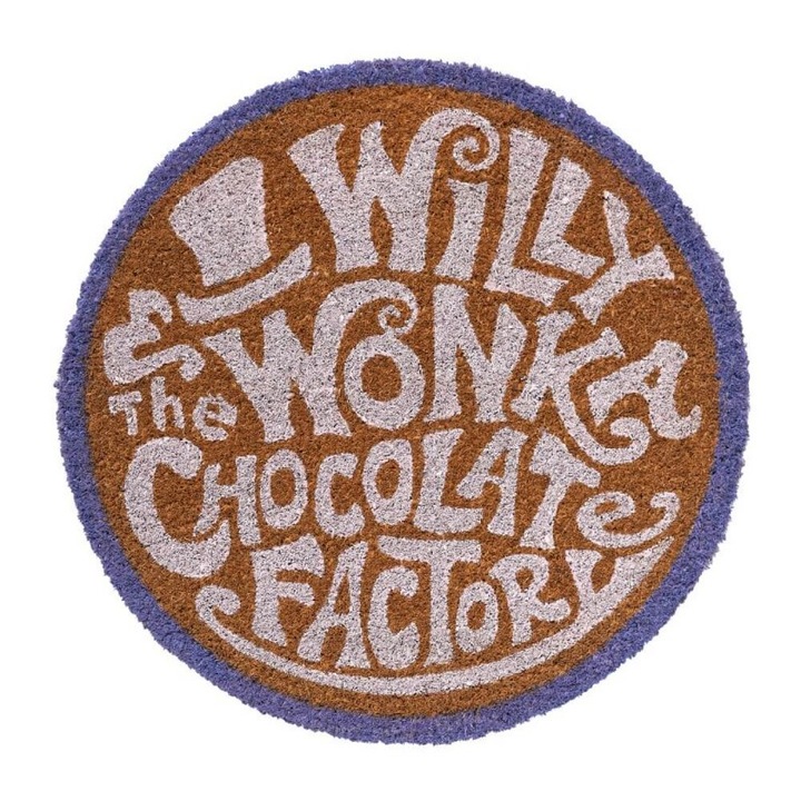 Covor intrare, Willy Wonka and the Chocolate Factory, Fibra de cocos, 50cm