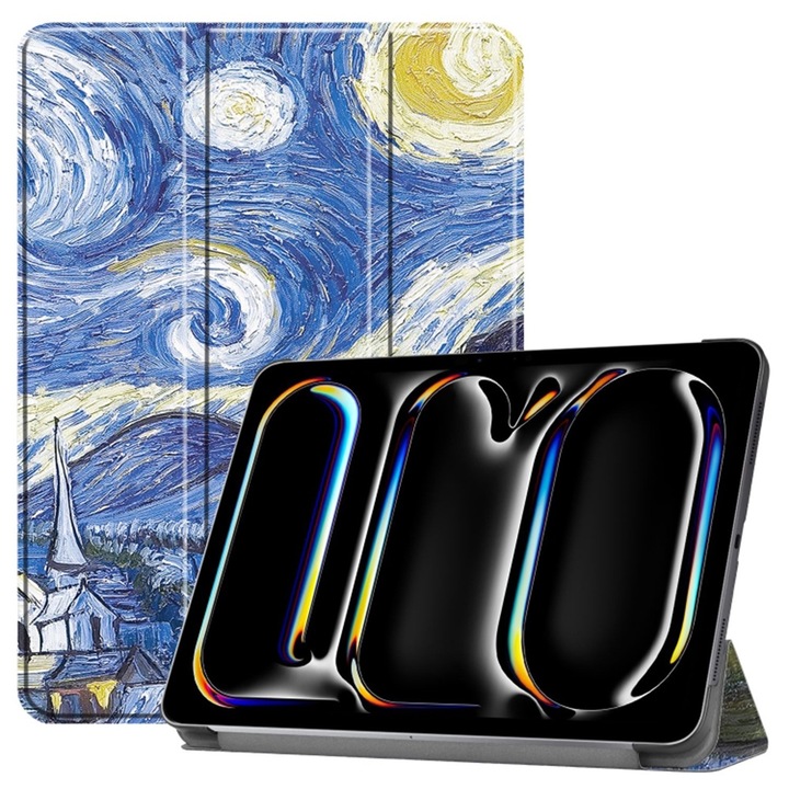 Husa pentru iPad Pro 11 (2024), Techsuit FoldPro, Starry Night