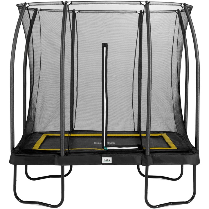 Trambulina Salta Comfort Edition, cu plasa de protectie, 214x153 cm, negru
