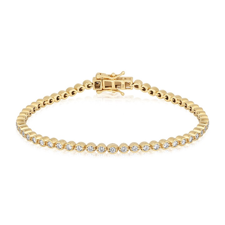 Bratara Tennis Aur 18k Diamante BLANCO'S, BF4138-DY18, Lungime 18