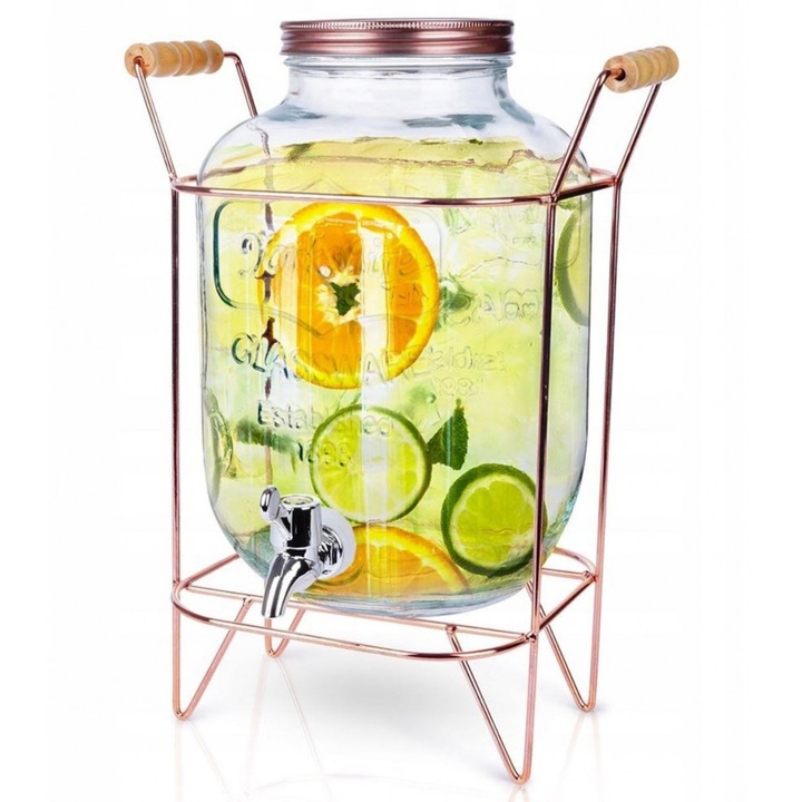 Carafa de limonada, 5l Auriu rose, Ramiz