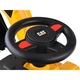 Excavator Cat galben pentru copii cu galeata mobila, compartiment de depozitare (taxi bebe) 74 x 30 x 54 cm