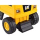 Excavator Cat galben pentru copii cu galeata mobila, compartiment de depozitare (taxi bebe) 74 x 30 x 54 cm