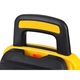 Excavator Cat galben pentru copii cu galeata mobila, compartiment de depozitare (taxi bebe) 74 x 30 x 54 cm