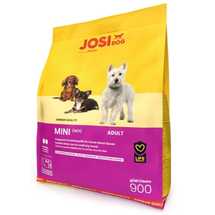Hrana pentru caini Josera JosiDog Mini, fara gluten, pentru rase mici, 900g