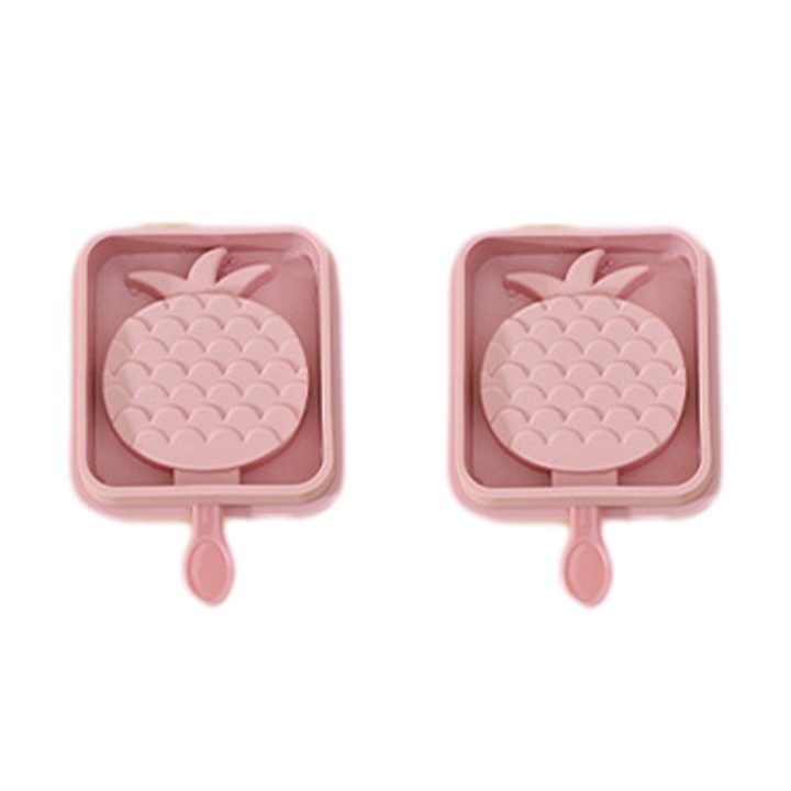 2 buc forme roz pentru inghetata, forme de capsuni-ananas-pepene verde, forme de inghetata DIY de casa, stil: stil2