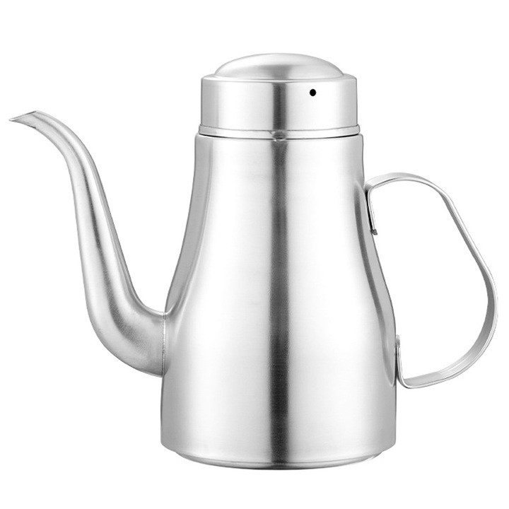 Дозатор за олио/оцет, QttvbTna, Неръждаема стомана, 700 ml, Сребрист