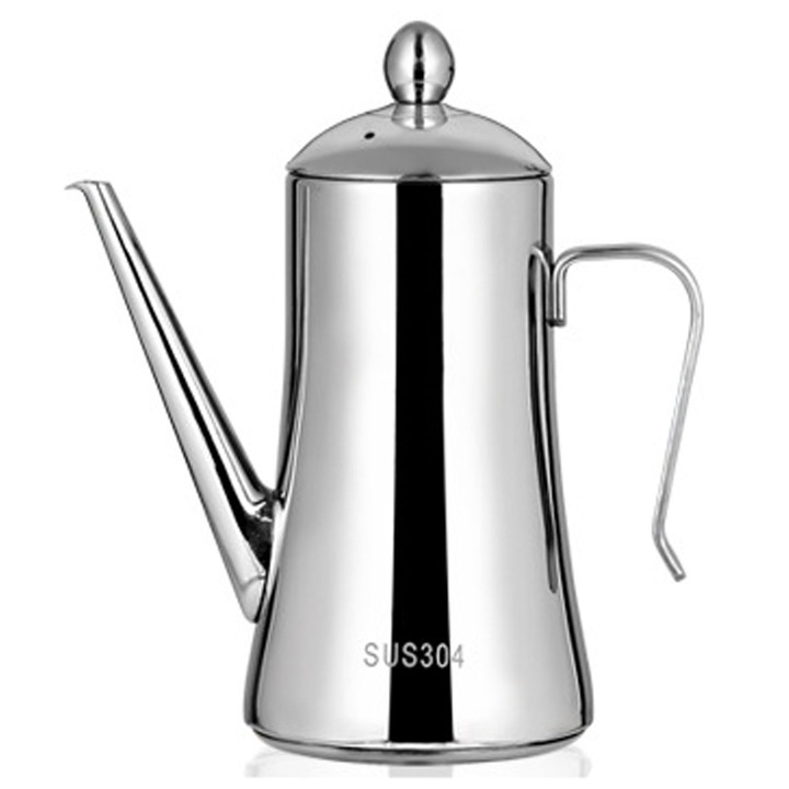 Диспенсър за олио/оцет, QttvbTna, Неръждаема стомана, 1500 ml, Сребрист