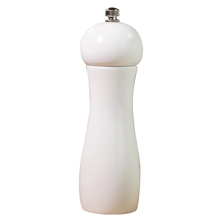 Rasnita de condimente 2 in 1, ceramica ajustabila, alb