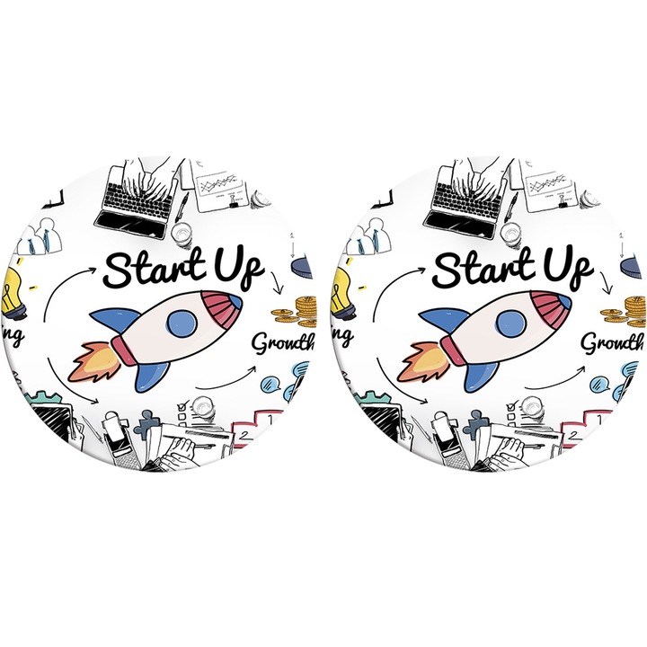 Nedvszívó kerámia italtartó készlet, parafa alap, rózsaszín arany márvány, Aerospaceteam