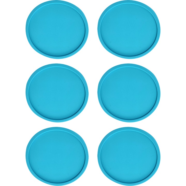 Suporturi bauturi, set 6, silicon, multicolor, 10cm