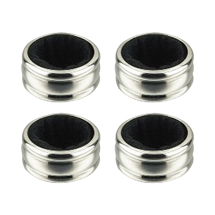 4 db cseppfogó gyűrű borosüvegekhez, QttvbTna, rozsdamentes acél, piros filc, 1.6"x1.9cm
