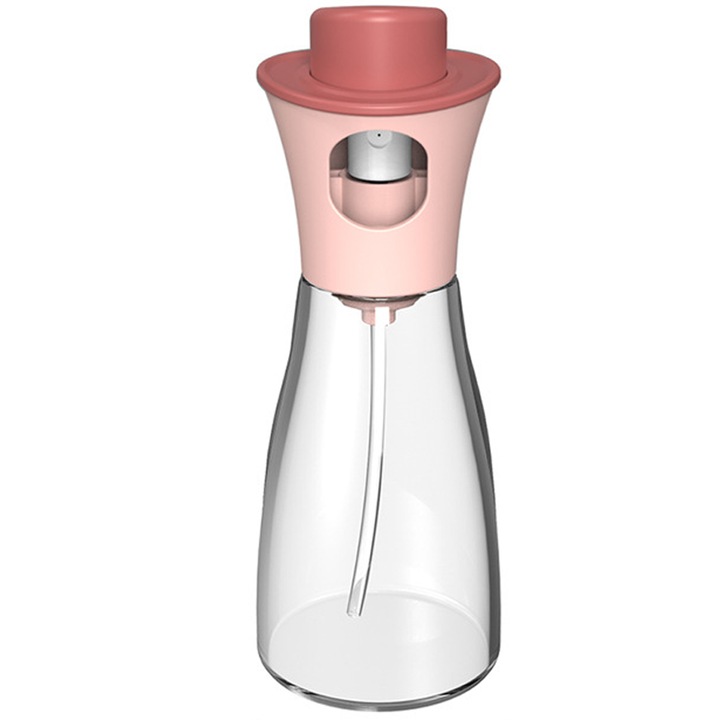 Пулверизатор за олио QttvbTna, от хранително стъкло, презареждащ се, прозрачен, за готвене и скара