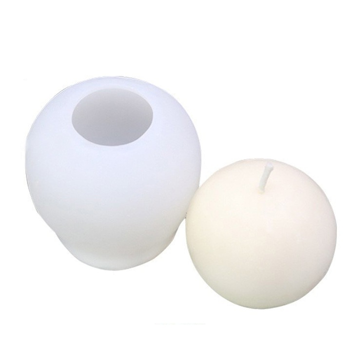 Форма за свещи QttvbTna Силиконова Бяла