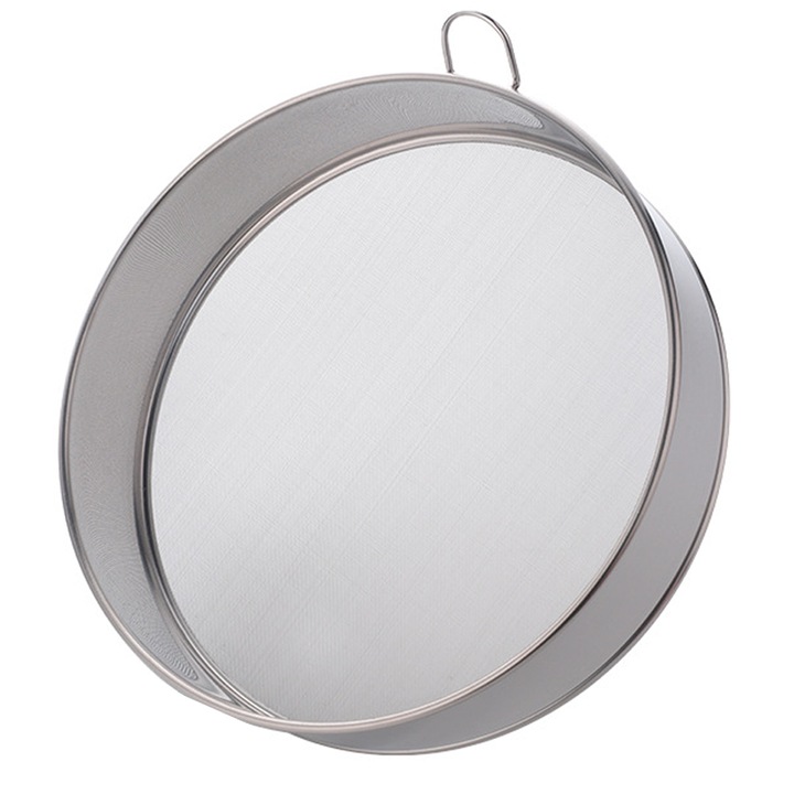 Sita profesionala pentru faina, inox, argintiu, 20.3cm