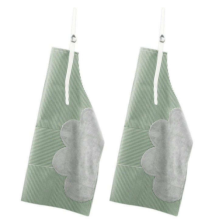 Set 2 sorturi bucatarie, QttvbTna, Pentru femei, Rezistente la apa, Verde