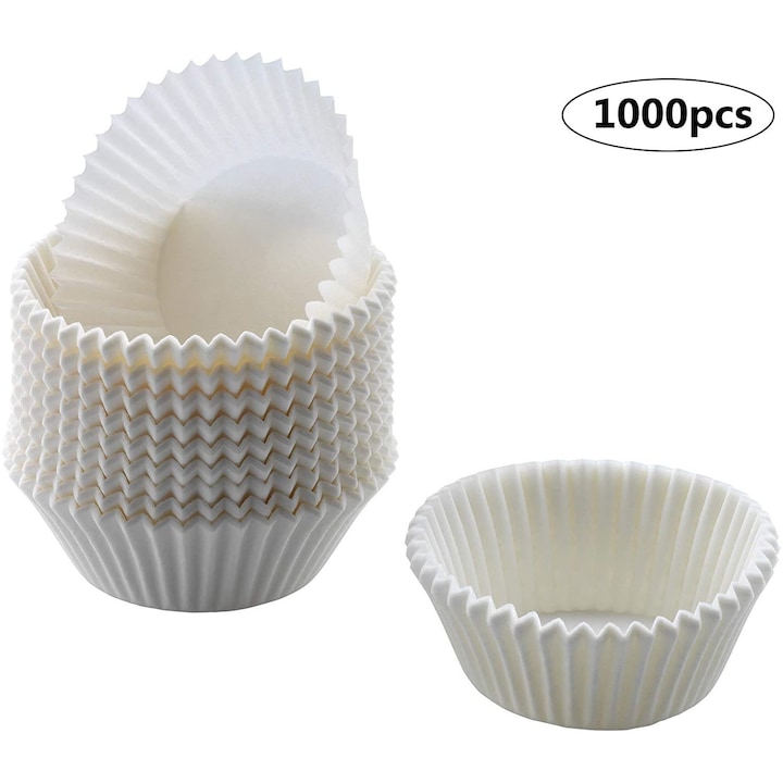 Set 1000 hartii briose QttvbTna, alb, 3.2x5x6.8cm