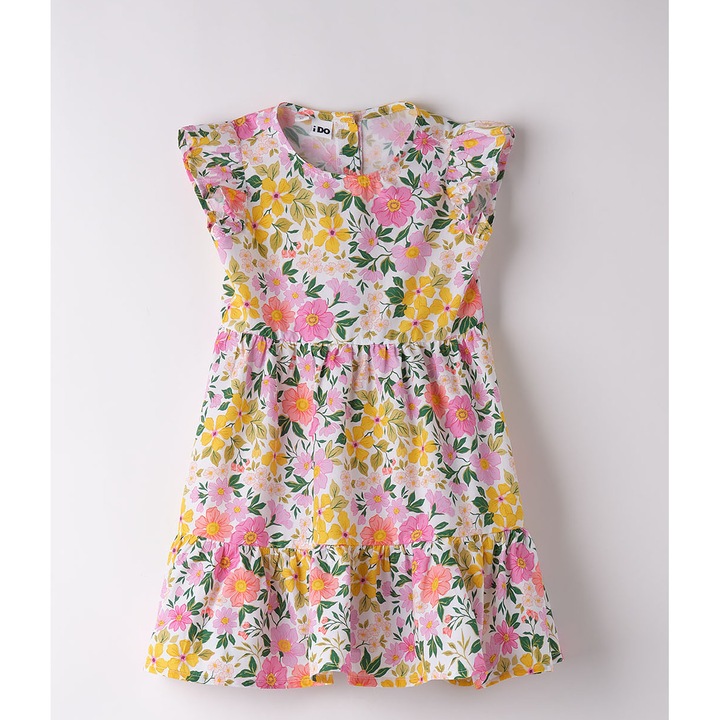 Rochie cu imprimeu floral pentru fete, I Do, 4.8758, Multicolor, 128-140 cm