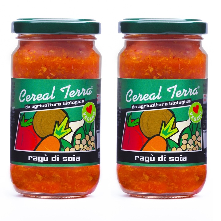 Pachet: 2 x Sos Ragu’ Bio cu Soia, 190 g, Cereal Terra