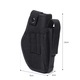 Toc pistol, SINBINTA, Design cu velcro, Carlig detasabil, Rezistent la uzura si rezistent la zgarieturi, Unisex, Impermeabil, Elastic, Pentru Glock 36/39/43X MOS, Ruger EC9s, Poliester, 14 x 9 x 4cm, Negru